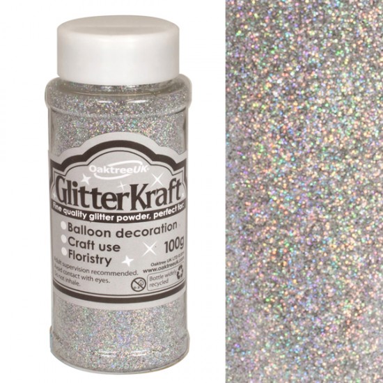 Glitter Holographic Sliver 100g