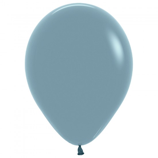 Pastel Dusk Blue Latex Balloon 50pk