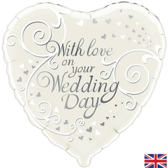 18 " Foil With Love on your Wedding Day