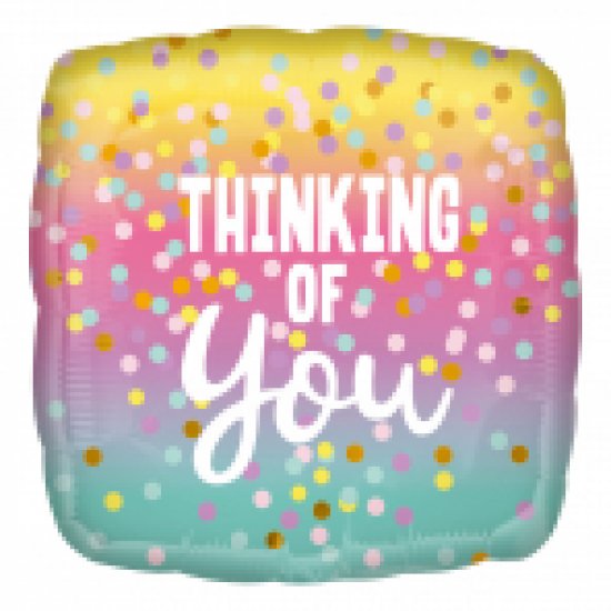 Thinking of You Dots Standard HX Foil Balloons