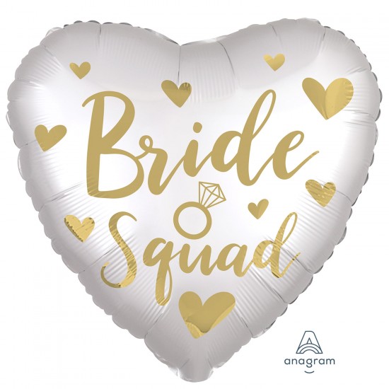 Gold Bride Squad Satin Luxe Standard XL Foil Balloons