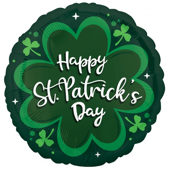 St. Patrick's Day Green Standard Foil Balloons S40