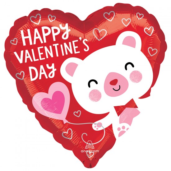 White Valentine Bear 