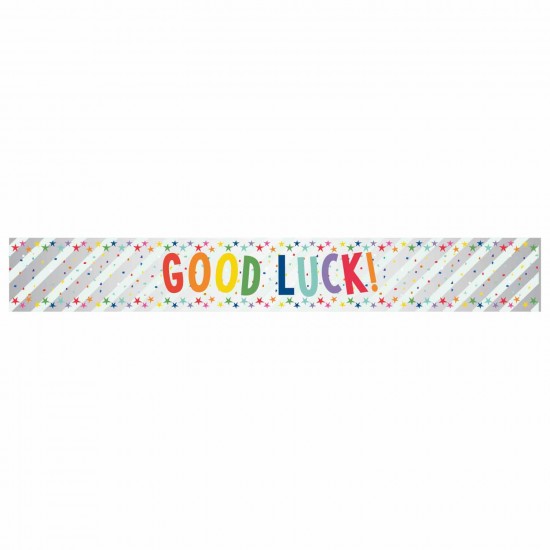 Congratulations Multi-coloured Foil Banners 2.7m - 12 PC