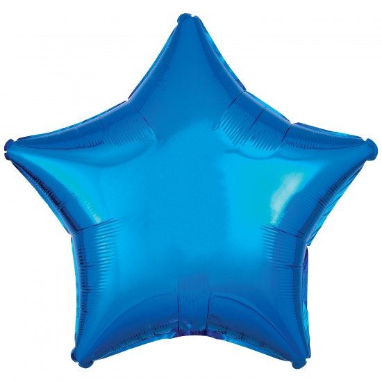 Amscan Metallic Blue Star Standard