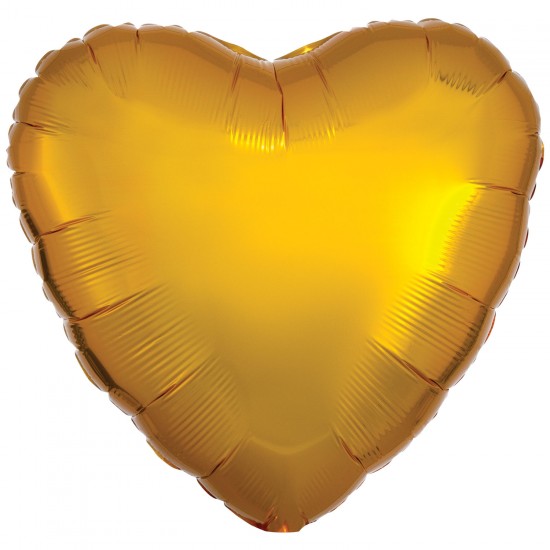 Metallic Gold Heart Bulk