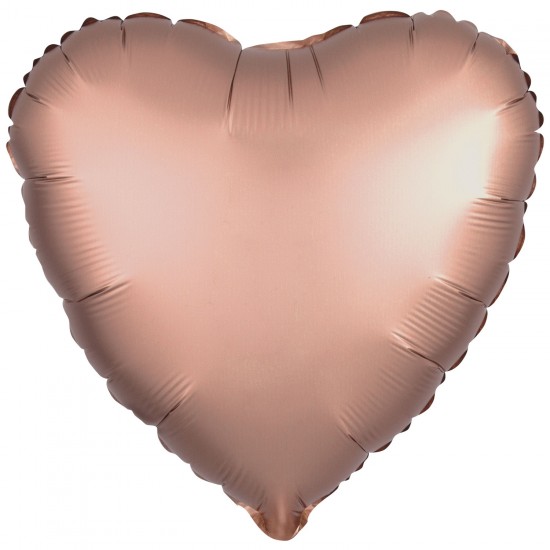 Amscan Rose Gold Heart Standard Packaged