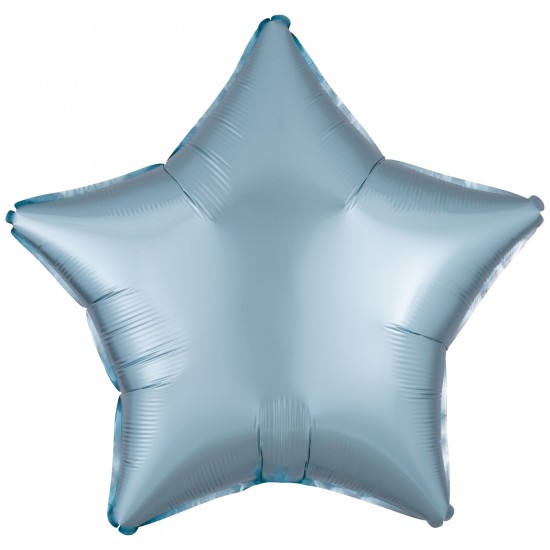 Amscan Silk Lustre Pastel Blue Star Standard