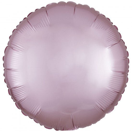 Amscan Silk Lustre Pastel Pink Circle Standard