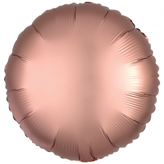 Amscan Silk Lustre Rose Copper Circle Standard