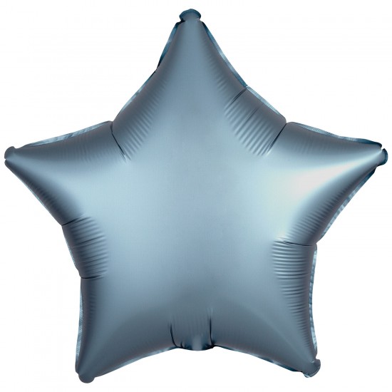 Amscan Silk Lustre Steel Blue Star Standard