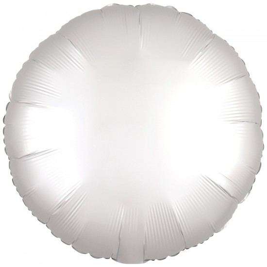 Amscan Silk Lustre White Circle 