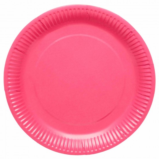 Paper Plate 23cm Light Pink