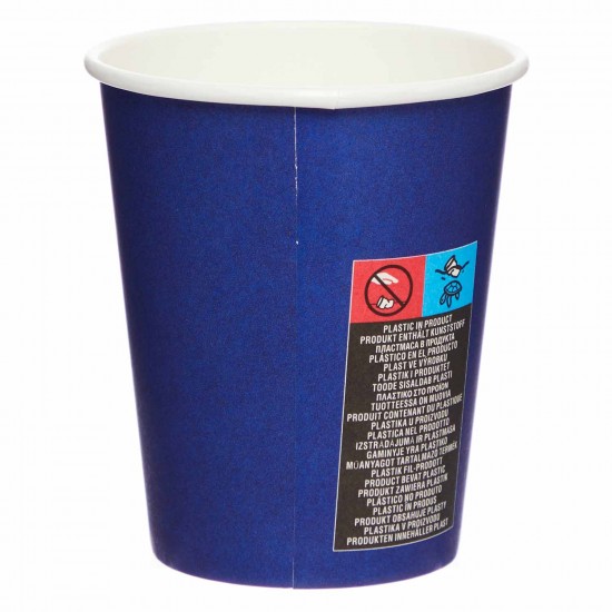 Dark Blue Paper Cup 237ml 