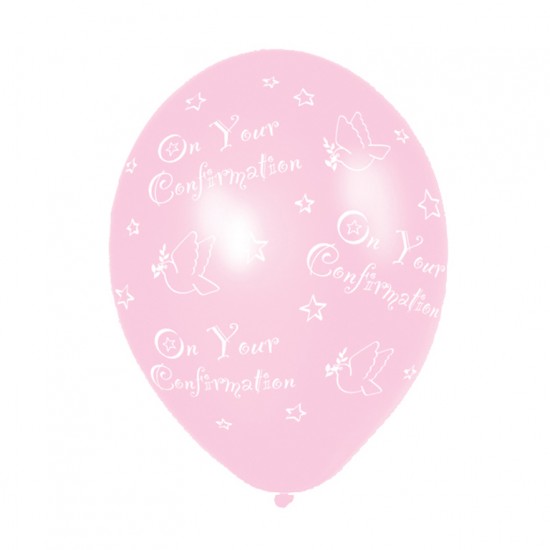 BALLOON 6pk 11'' CONFIRM PINK