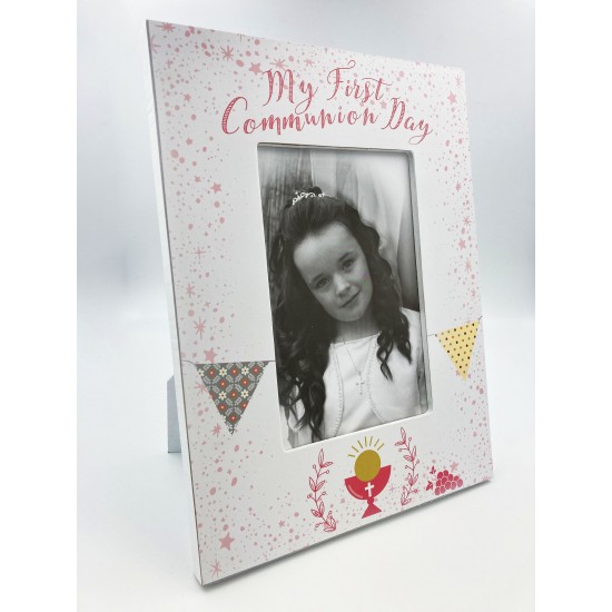 Communion Portrait Photo Frame Girl