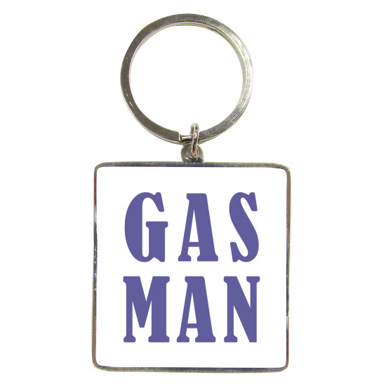 Metal Keyring Gas Man