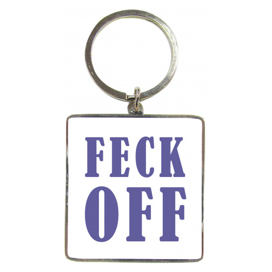 Metal Keyring Feck Off