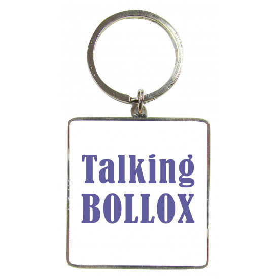 Metal Keyring Talking Bollox