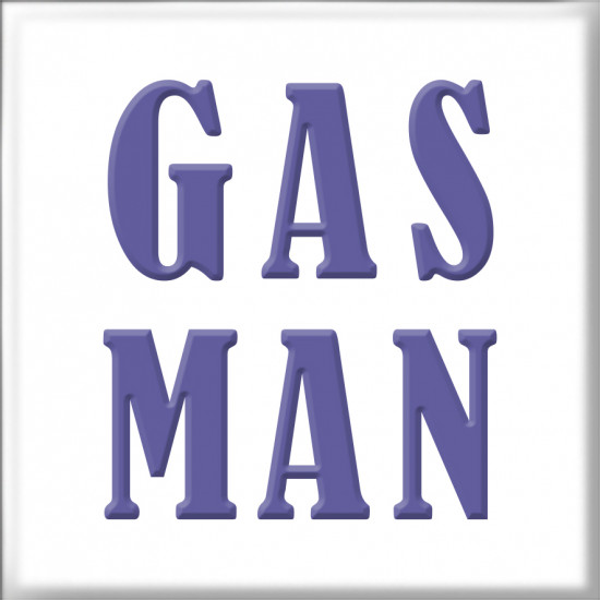 Fridge Magnet Gas Man