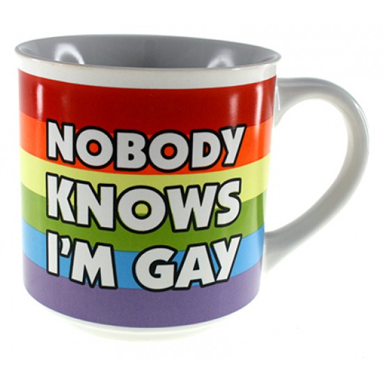 No- one knows im gay - Mug