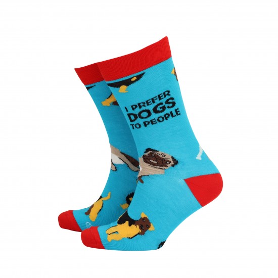 I Prefer Dogs (Men's Socks)