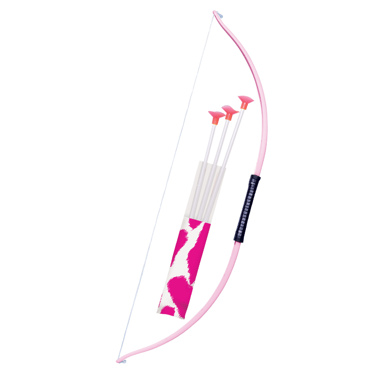 pink bow and arrow